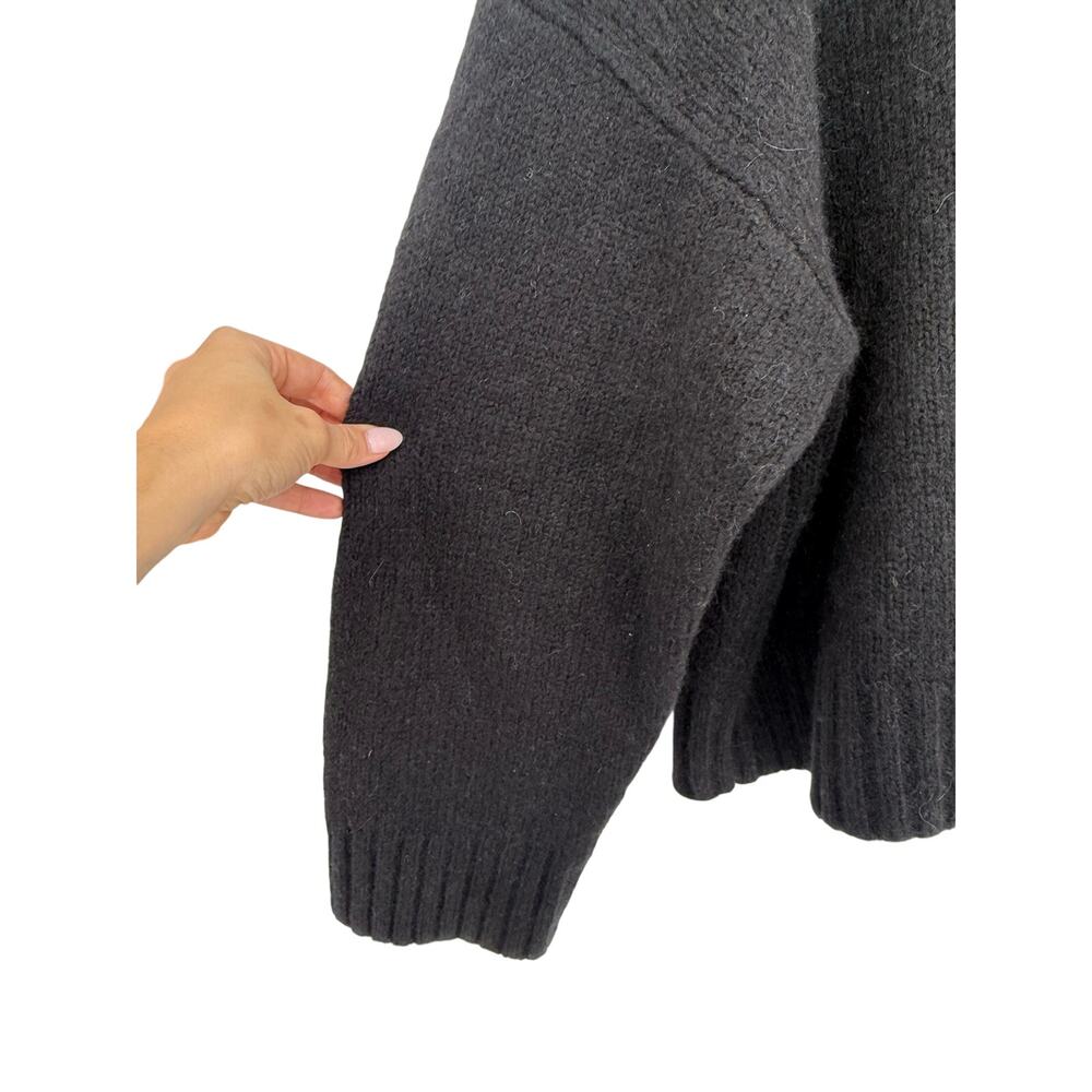 Everlane Cloud Oversized High Turtleneck Sweater Black XL NWT Wool Alpaca - Picture 5 of 6